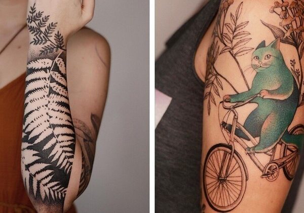 Польская тату-художница - мастер хипповских татушек