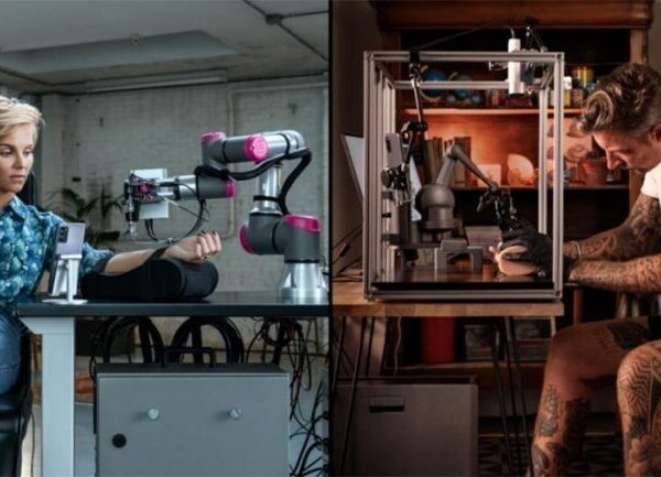 Художник нанёс татуировку с помощью роботизированной руки